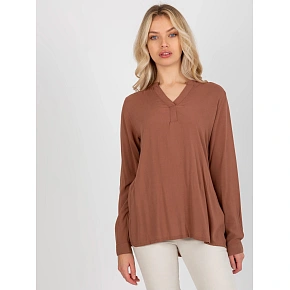 Blúzka D73761M11081A hnedá - FPrice