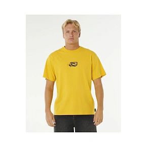 Pánske tričko RIP CURL Medina Inner Vision Spray Tee, žlté