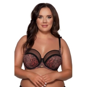 Dámska podprsenka TIGER SSS 1130/3 Terracotta s čiernou - AVA