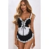 Erotický kostým  Provocative maid čierno-biely – Pure Sin