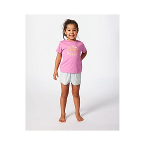 Tričko RIP CURL Rainbow Logo/Desto Tee-Girl, ružové Tričko RIP CURL Rainbow Logo/Desto Tee-Girl, ružové