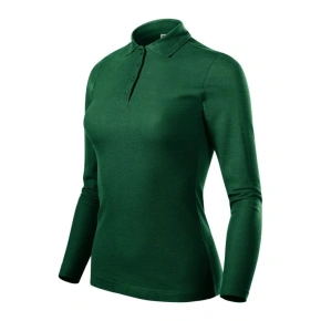 Tmavo zelené polo tričko Malfini Pique Polo LS W MLI-231D3