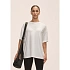 Dámske tričko Casall Oversized Cotton Blend Tee, biele