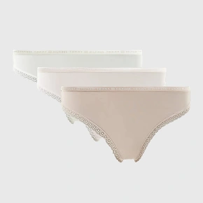 Dámske čipkované tangá 3 Pack UW0UW02824-0XY - Tommy Hilfiger