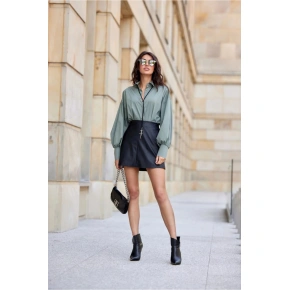 Dámske tričko BLU0189 khaki zelená - Roco Fashion
