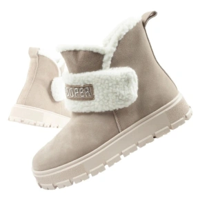 Lee Cooper Dámske zimné topánky Fashion Sheepskin Insulated Beige Women's