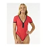Plavky RIP CURL Bomba Ss Cheeky Surf Suit, červené