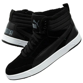 Puma – pánske topánky Rebound Street, čierne, nad členkom, zateplené Puma – pánske topánky Rebound Street, čierne, nad členkom, zateplené