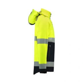 Dvojfarebná pánska bunda Rimeck EN ISO 20471 Softshell M MLI-T5297 fluorescenčná žltá Dvojfarebná pánska bunda Rimeck EN ISO 20471 Softshell M MLI-T5297 fluorescenčná žltá