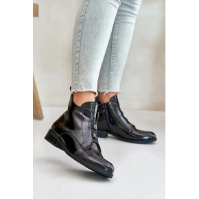 Dámske členkové topánky HY42-717 Black - S.Barski