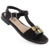 Zirkónové pohodlné sandále S.Barski W OLI261A black