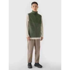 Pánske tričko bez rukávov so stojačikom 4F 4FRAW24TVESM172-43S