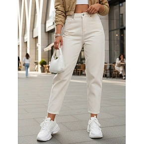 Dámske džínsy UY2860 cream - FashionStreet