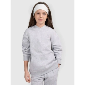 Dievčenská mikina bez prúžkov s kapucňou 4F 4FJWMM00TSWSF1862-25M Dievčenská mikina bez prúžkov s kapucňou 4F 4FJWMM00TSWSF1862-25M