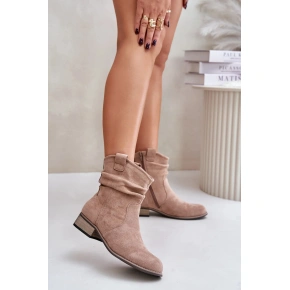 Dámska členková obuv 24BT02-3046 Brown taupe - Jezzi