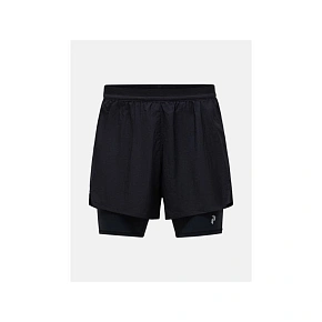 Pánske šortky PEAK PERFORMANCE M Discover 2-In-1 Shorts, čierne Pánske šortky PEAK PERFORMANCE M Discover 2-In-1 Shorts, čierne