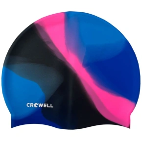 Crowell Multi Flame silikónová plavecká čiapka col.17