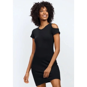 Dámska nočná košeľa Slip Esi Black - DKaren