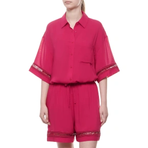 Dámska plážová košeľa 262732 4R338 01975 Cherry - Emporio Armani