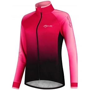 Dámsky dres s dlhým rukávom GLOW M pink - Rogelli