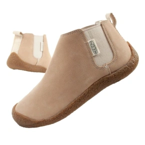 Keen dámske kožené topánky Mosey Chelsea light beige women's Keen dámske kožené topánky Mosey Chelsea light beige women's