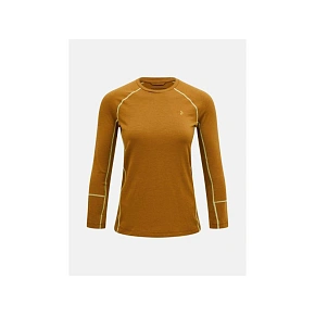 Termotriko PEAK PERFORMANCE Magic Crew Wool-blend Baselayer Women, hnedé Termotriko PEAK PERFORMANCE Magic Crew Wool-blend Baselayer Women, hnedé
