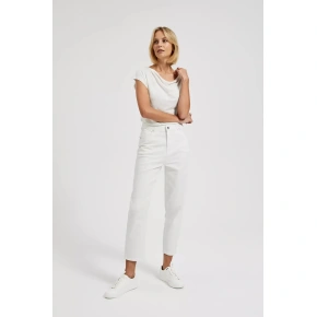 Dámske džínsy JE-4300 off-white - Moodo