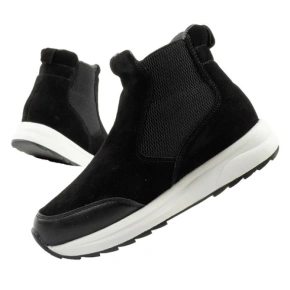 Scholl Beverly Bootie dámske členkové topánky čierne kožené dámske