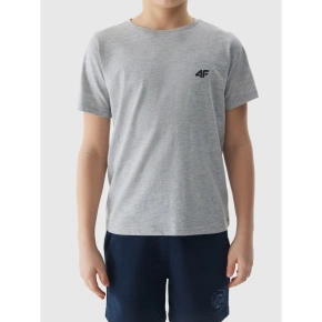 Hladké bavlnené tričko pre chlapcov 4F Junior Hladké bavlnené tričko pre chlapcov 4F Junior