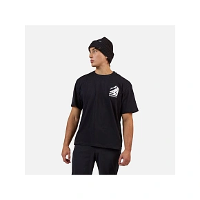 Pánske tričko ROSSIGNOL Waterfall Relax Tee, čierne Pánske tričko ROSSIGNOL Waterfall Relax Tee, čierne