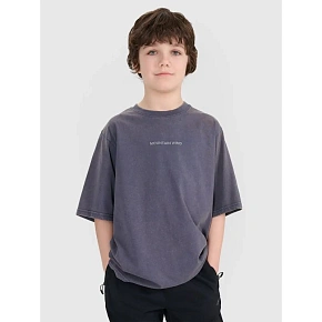 Chlapčenské tričko oversize s potlačou 4F 4FJWSS25TTSHM1879-22S