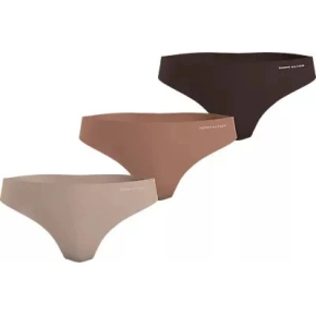 Dámske nohavičky 3Pack BRAZILIAN UW0UW03871 0R3 Mix Brown - Tommy Hilfiger