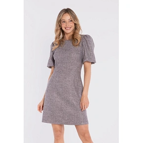 Dámske minišaty S431 v grafitovej farbe – Stylove