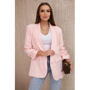 Bunda s klopami elegantná púdrovo ružová - Kesi