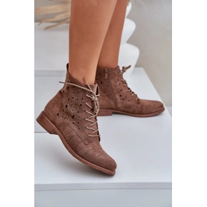 Šnurovacie topánky HY51-136 hnedé - S.Barski