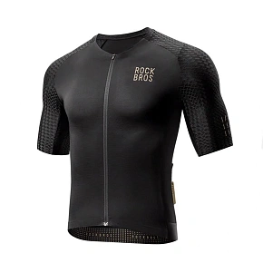 Rockbros YDDX011 Cyklistický dres Diamond s krátkym rukávom veľkosť L - čierny Rockbros YDDX011 Cyklistický dres Diamond s krátkym rukávom veľkosť L - čierny