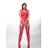Očarujúce bodystocking Lesha červený - Anais