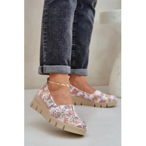 Dámske poltopánky RMR23109D-7 Beige mix - Jezzi
