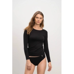 Dámske tričko s dlhým rukávom 21921 Black - Vamp