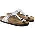 Dámske žabky Birkenstock Gizeh Birko-Flor silver regular wide (0043851) dámske