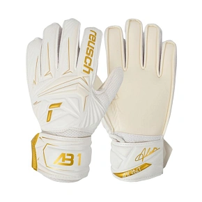 Reusch Attrakt AB1 Solid Junior Brankárske rukavice White 5672003 1130