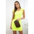 Dámske šaty s volánmi 9098 Neon Yellow - Kesi