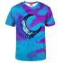 Unisex tričko Crescent Tie Dye TSH AFD579 blue-violet - Aloha From Deer