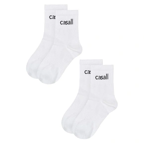 Športové ponožky CASALL Urban Tube Sock, balenie po 2 kusoch, biela farba