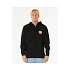 Mikina RIP CURL Wettie Passage Icon Zip Thru, čierna