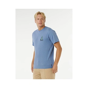 Pánske tričko RIP CURL Vaporcool Search Stack Tee, modré Pánske tričko RIP CURL Vaporcool Search Stack Tee, modré
