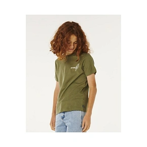 Chlapčenské tričko RIP CURL Eternal Shred Art Tee-Boy, zelené, detské Chlapčenské tričko RIP CURL Eternal Shred Art Tee-Boy, zelené, detské
