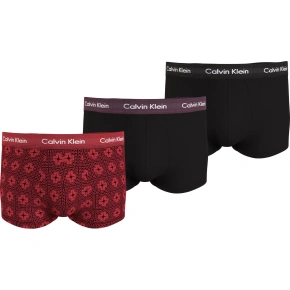 Pánske boxerky 3Pack 000NB3055A I1Z červená/čierna - Calvin Klein