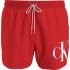 Pánske plavky SHORT DRAWSTRING KM0KM00967 XM9 červená - Calvin Klein