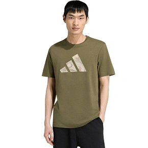 Koszulka męska adidas Camo Three Bar Logo Graphic KT1685 pánské
